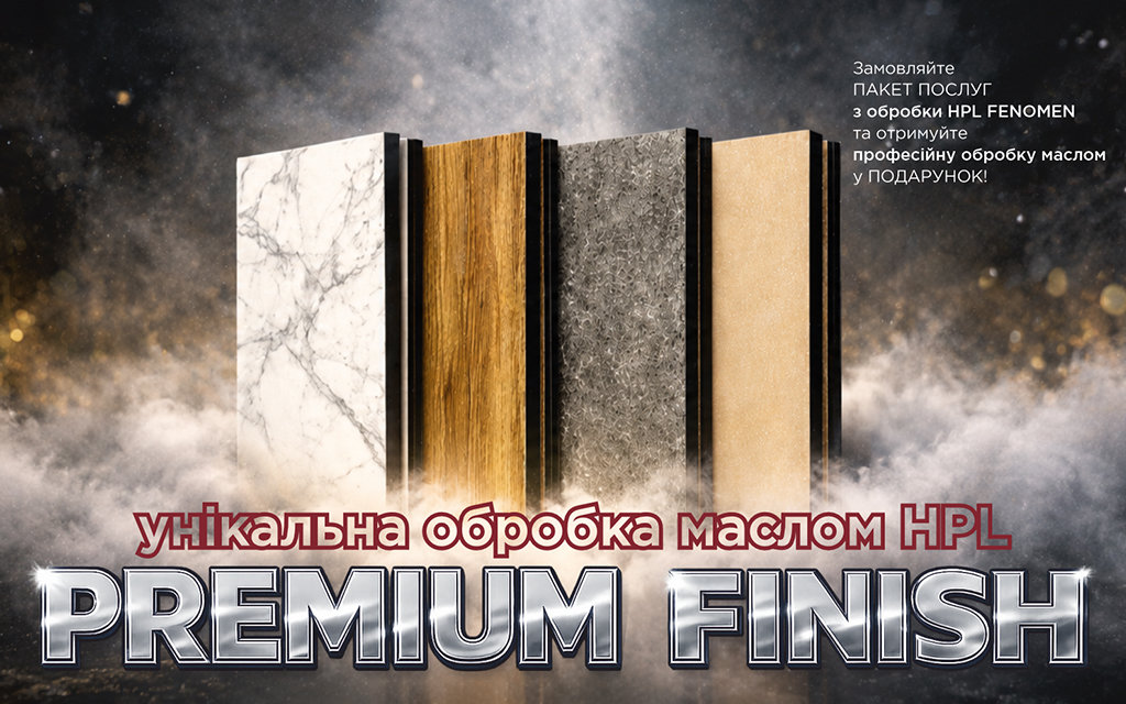 Унікальна обробка маслом HPL